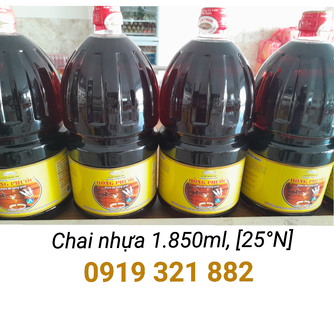 nước chấm Phú Quốc Hông Phước 25°N, 6 chai nhựa 1850ml