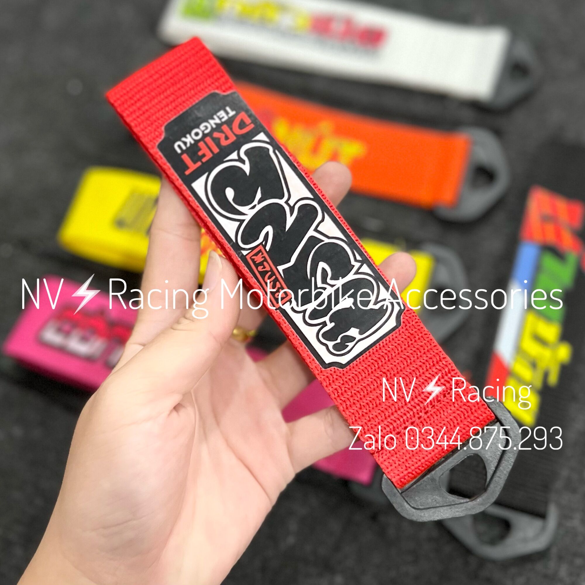 Dây móc kéo xe hơi, dây móc yên xe máy ( hình ngẫu nhiên )
