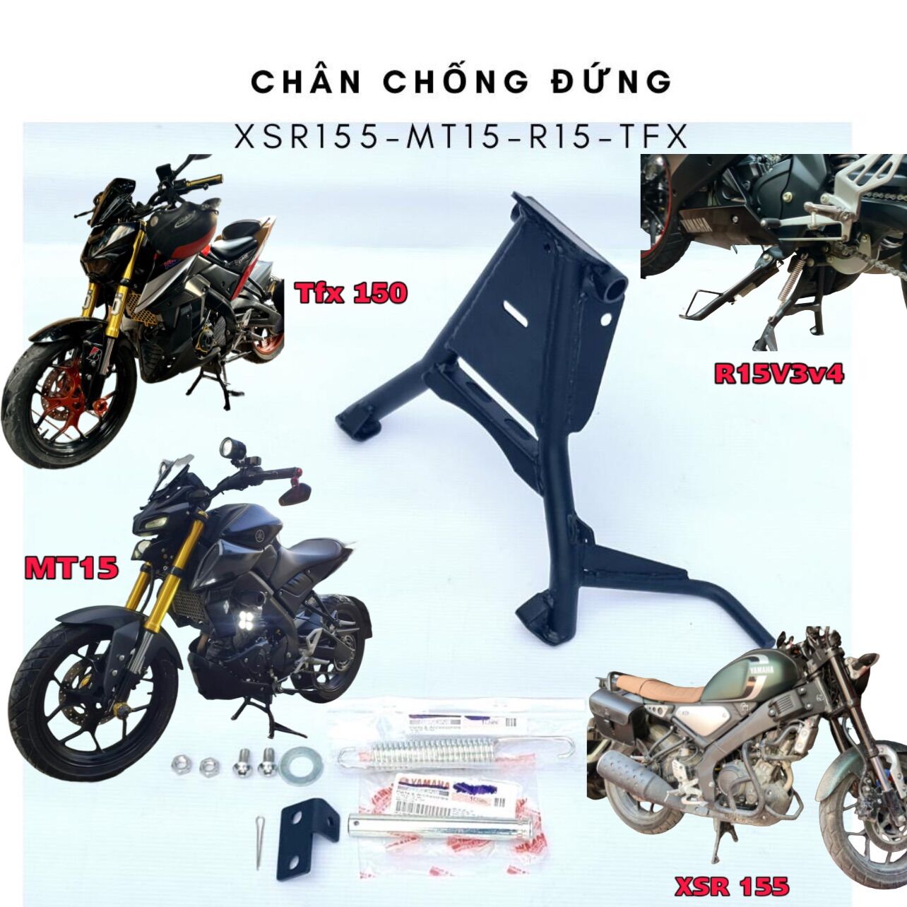 Chân chống giữa xsr155,mt15,r15,tfx chính hãng yamaha