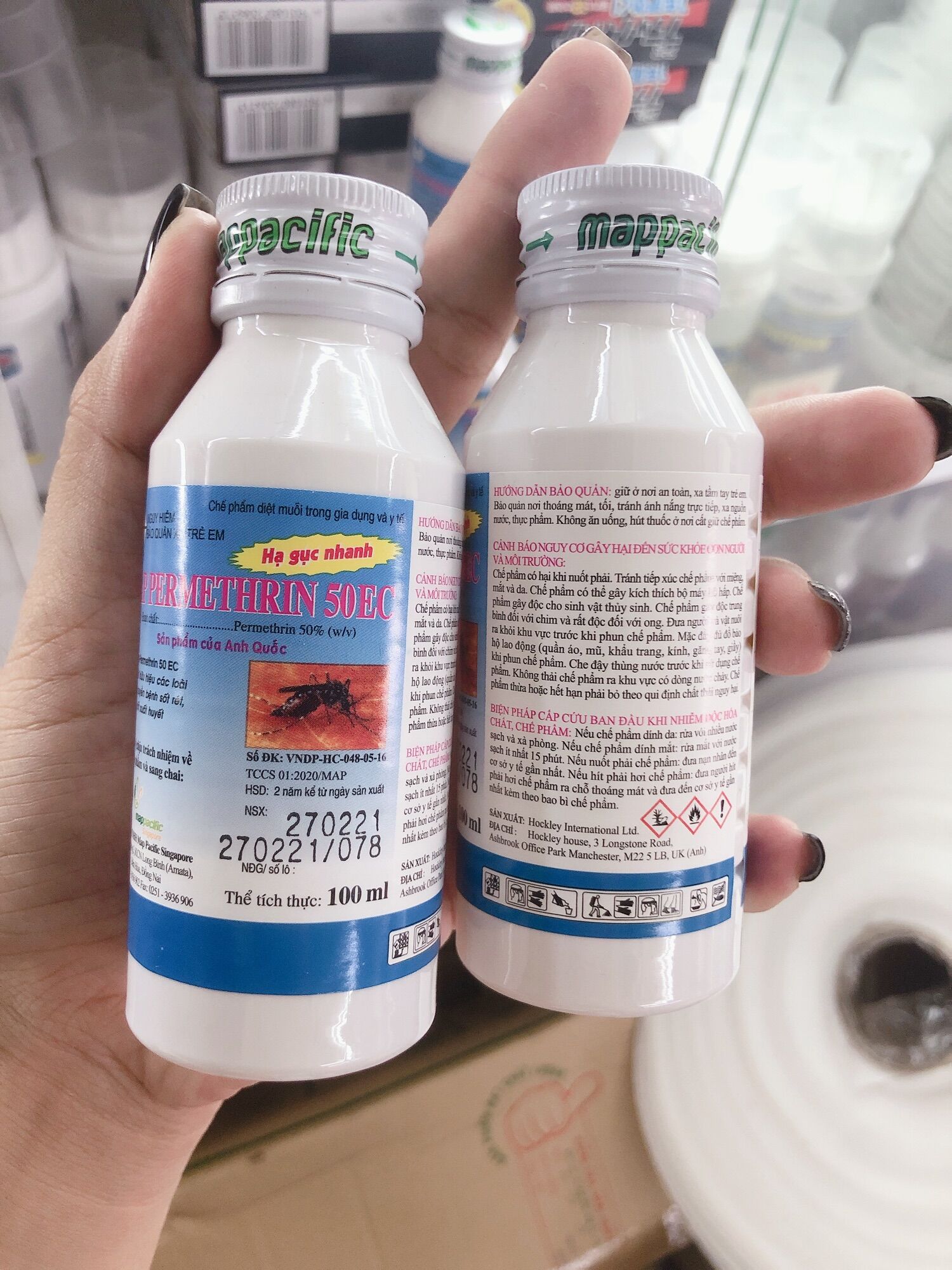 MAP PERMETHRIN 50EC(100ml) - chế phẩm diệt côn trùng, ruồi muỗi