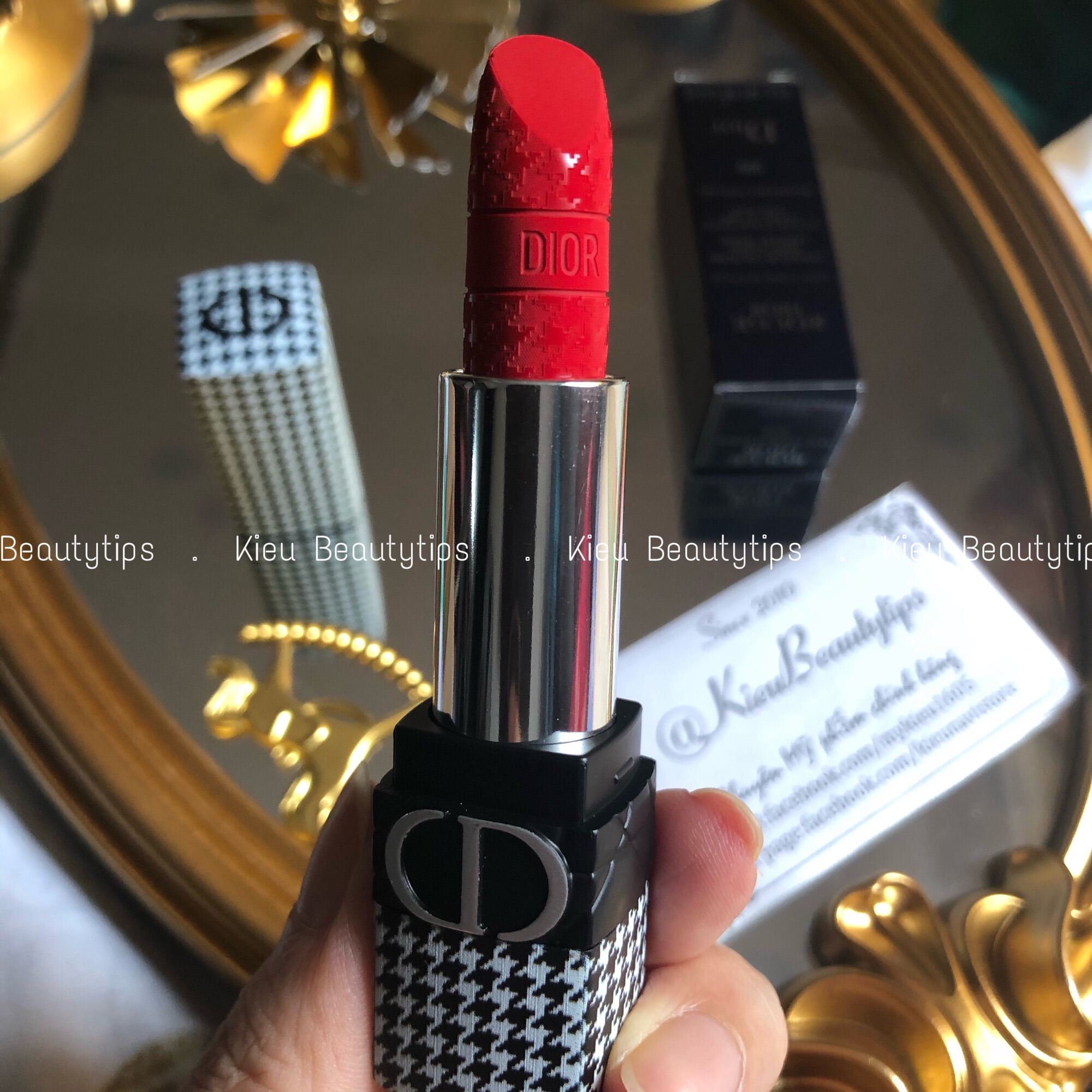 Set Son Dior Rouge Limited Edition 4 Màu Kèm Clutch  Radiant Hollywood  Beauty Center