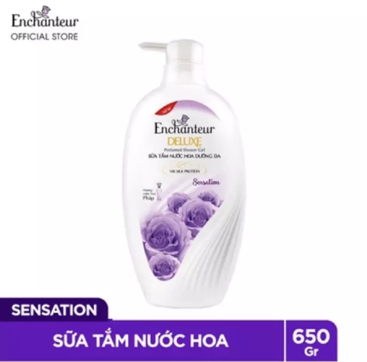 Sữa tắm/dầu gội Enchanteur 650gr