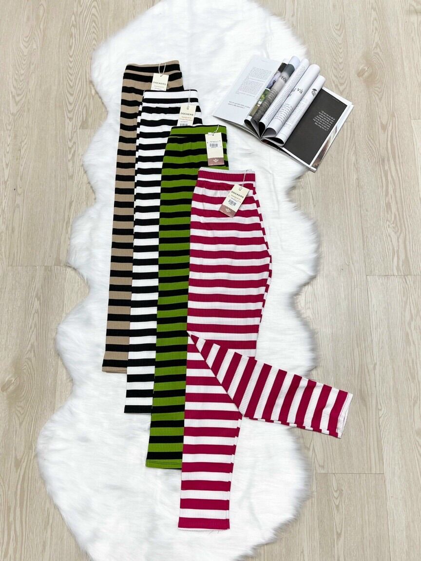Quần thun legging sọc hàng đẹp