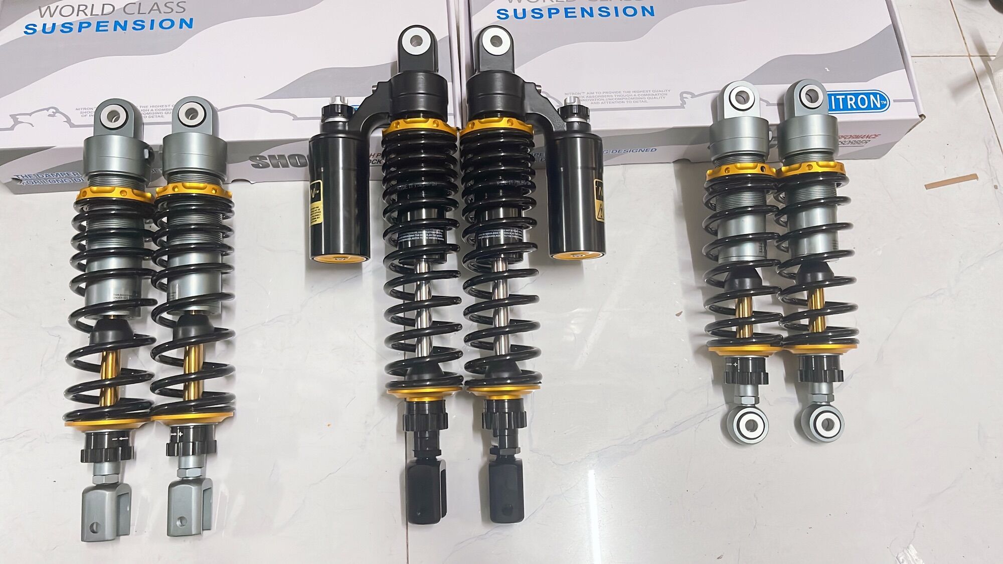 Phuộc nhún nitron shvn full đen
