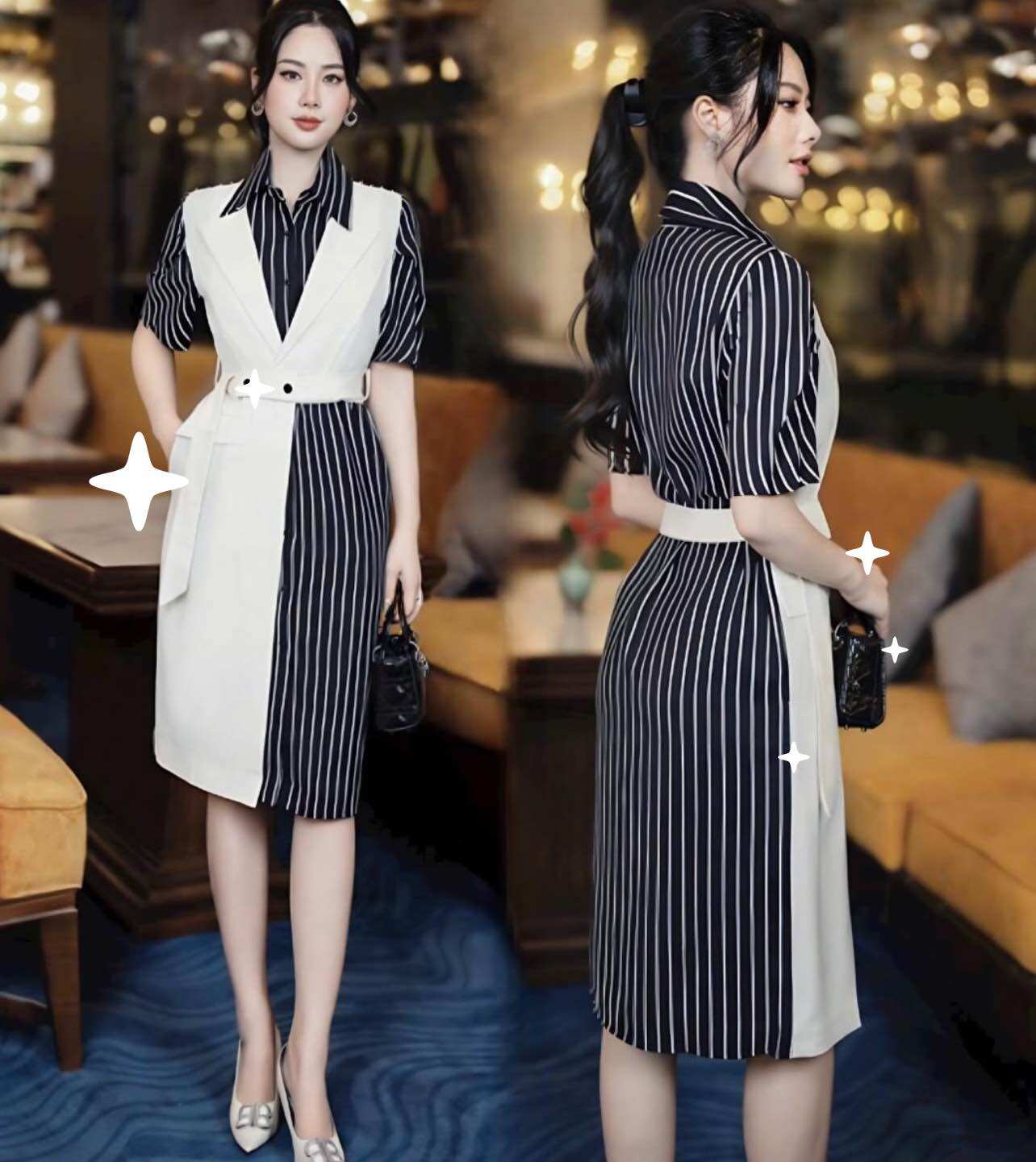 ( HÀNG NHẬP - SIÊU CẤP) VÁY ĐẦM SƠ MI VEST CÁCH ĐIỆU ĐỘC ĐÁO