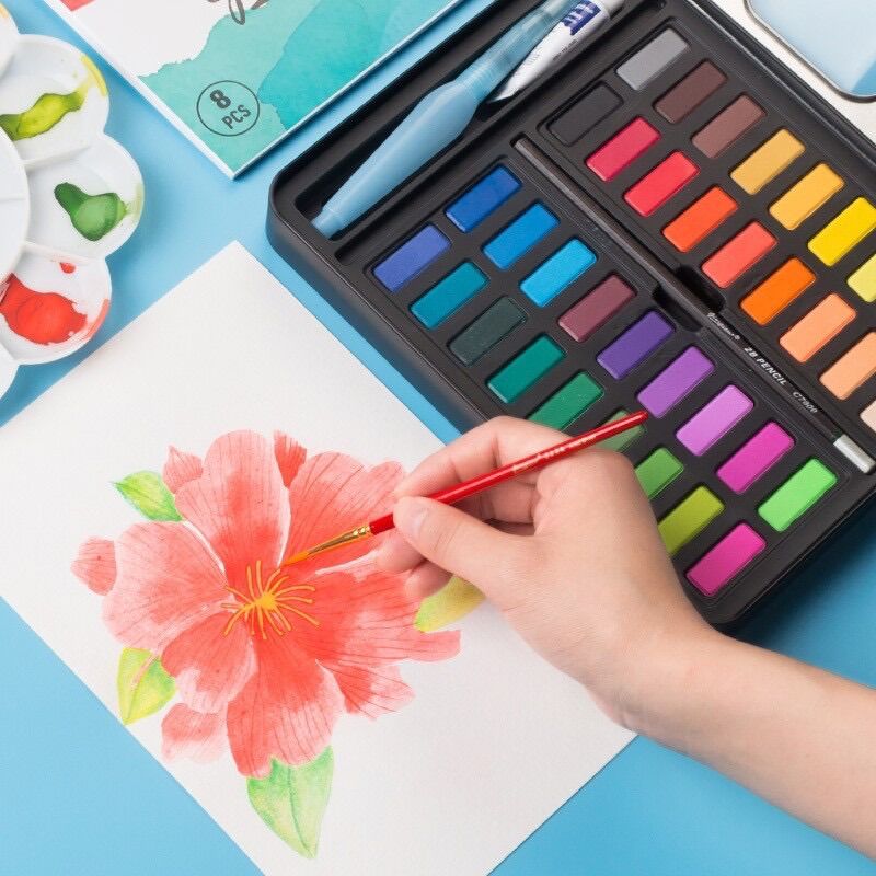 Màu vẽ viên nén hạnh phúc