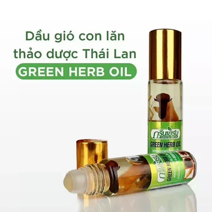 Dầu gió nhân sâm thảo dược thái lan GREEN HERB OIL hàng chính hãng