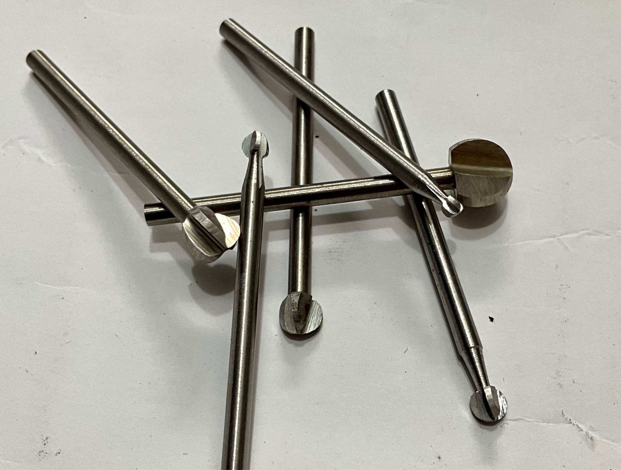 Phá thô cán 3mm (bộ 6 mũi quả đào cán 3mm)
