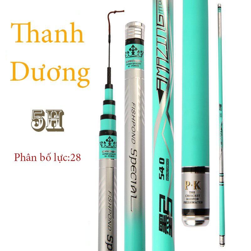 Cần tay 5h thanh dương fishfond speicial 3m6 4m5 5m4 6m3