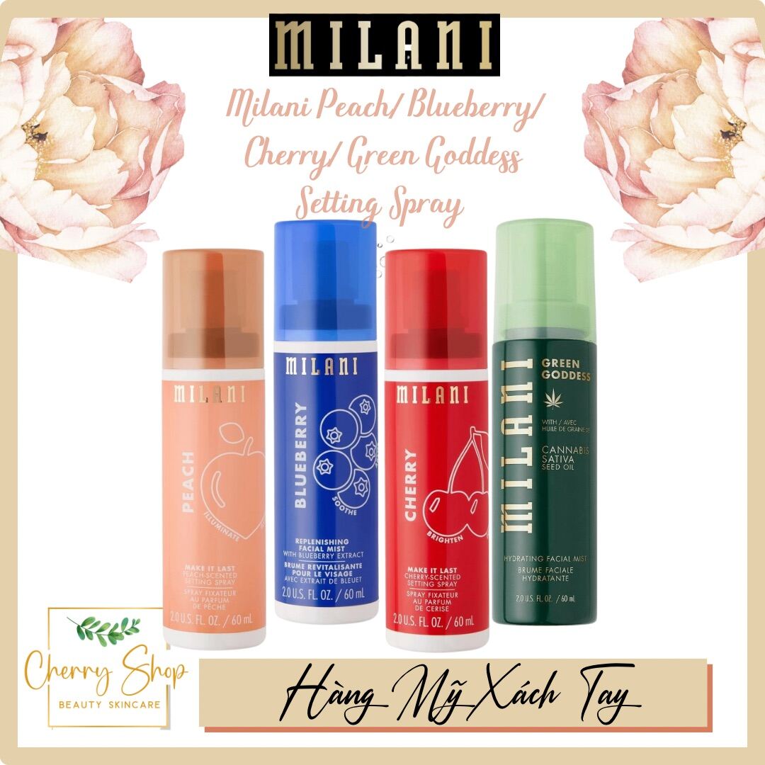 NEW Xịt giữ nền makeup đủ mùi Milani Setting Spray 60ml