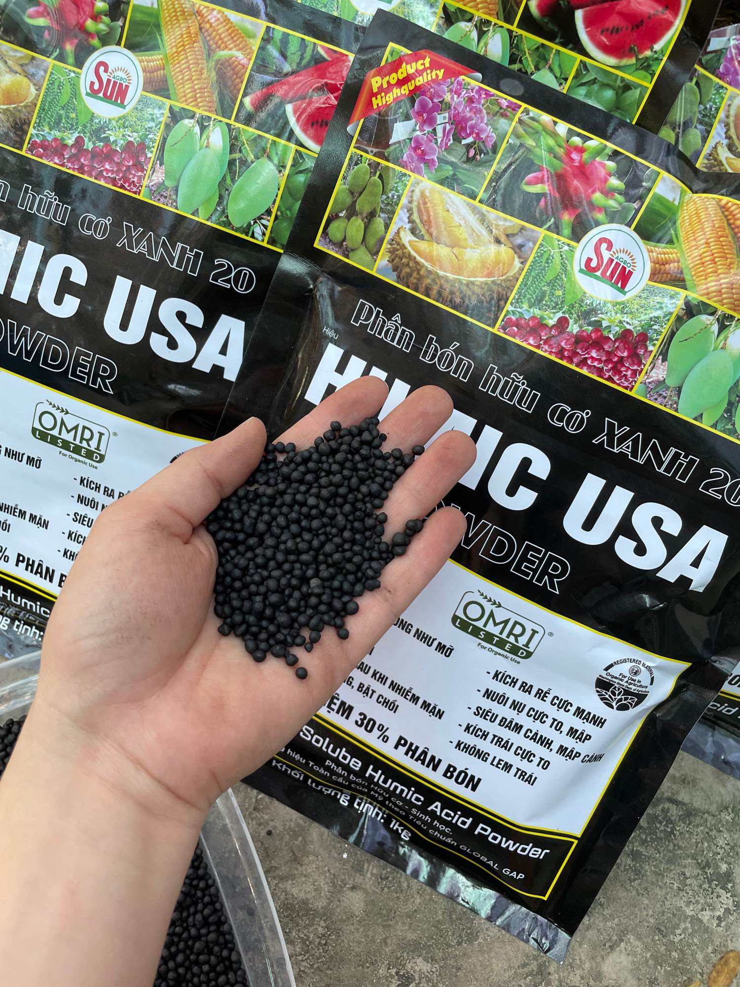 HUMIC DẠNG VIÊN GÓI 1kg