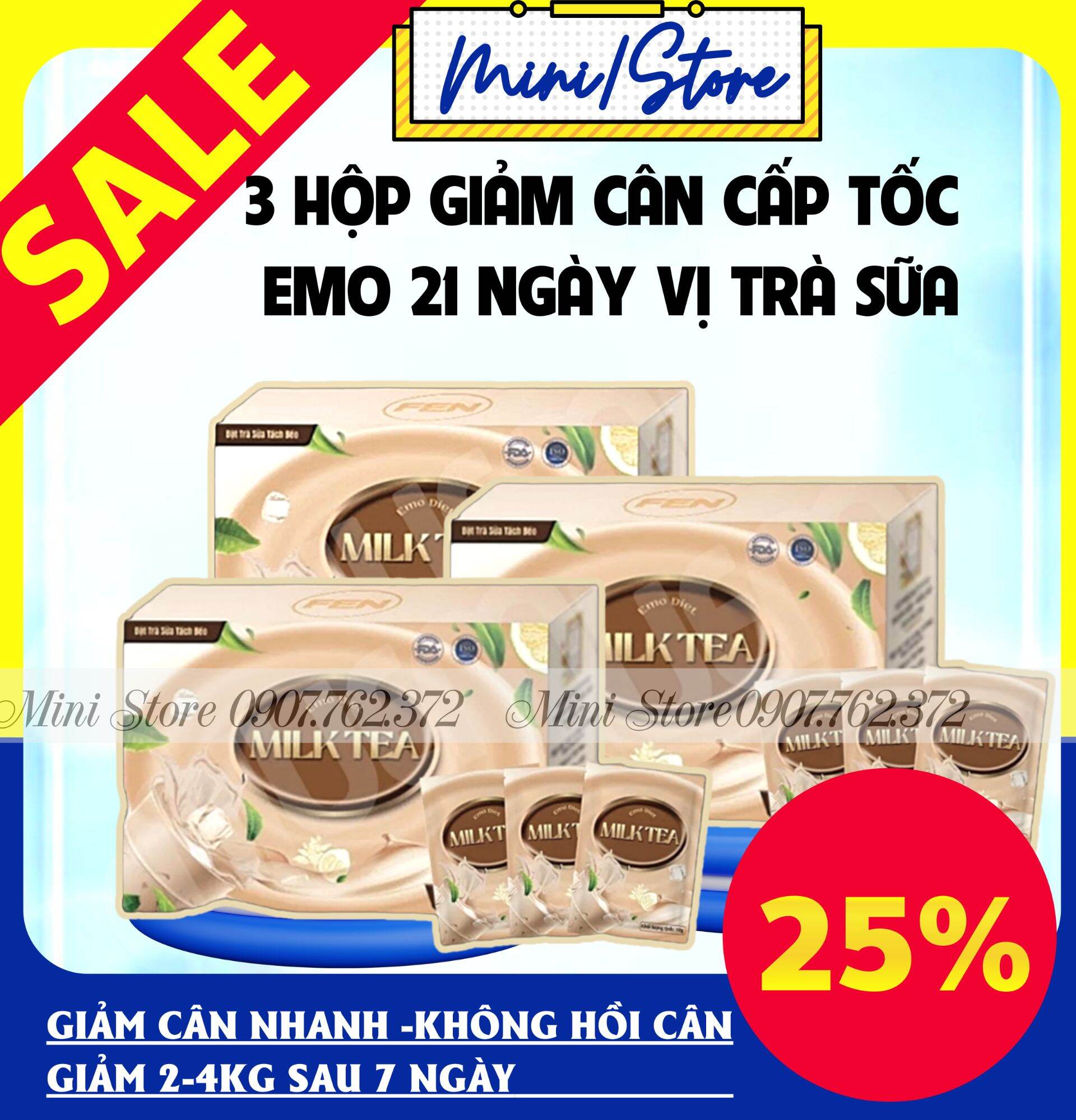 [ MIÊN SHIP + CHE TÊN SẢN PHẨM ] Sỉ 3 HỘP TRÀ SỮA TÁCH BÉO Giảm 2-4kg sau 7 ngày/ tặng quà xinh