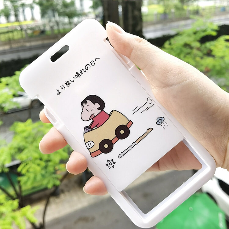 Bao Đựng Thẻ Xe Buýt Mới Crayon Shin-chan Đáng Yêu Bao Đựng Thẻ Giao Thông Tàu Điện Ngầm Thẻ Ăn Học Sinh Kiểm Soát Truy Cập Bao Đựng Giấy Tờ