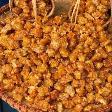 Tóp mỡ rim mắm tỏi 100gam