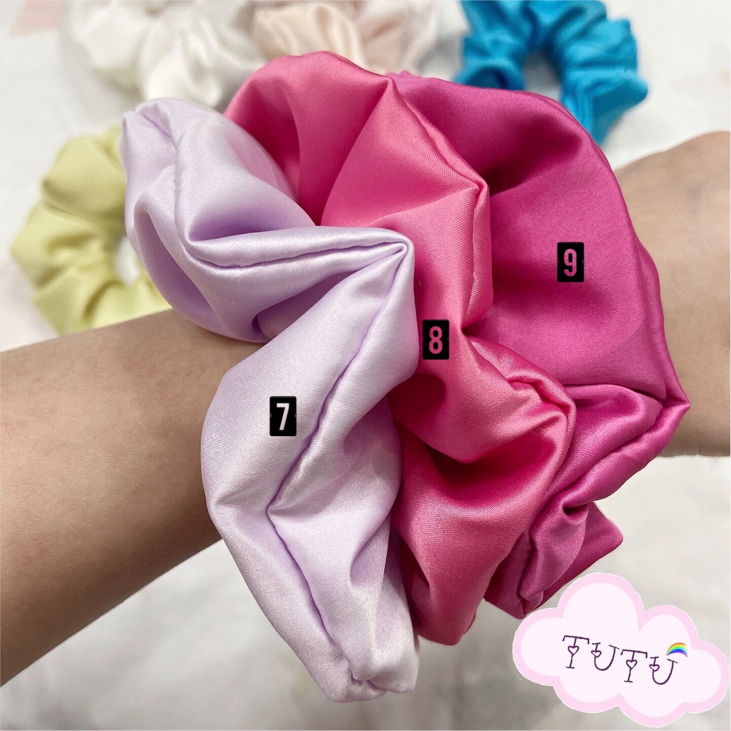 Dây buộc tóc/srunchies màu trơn