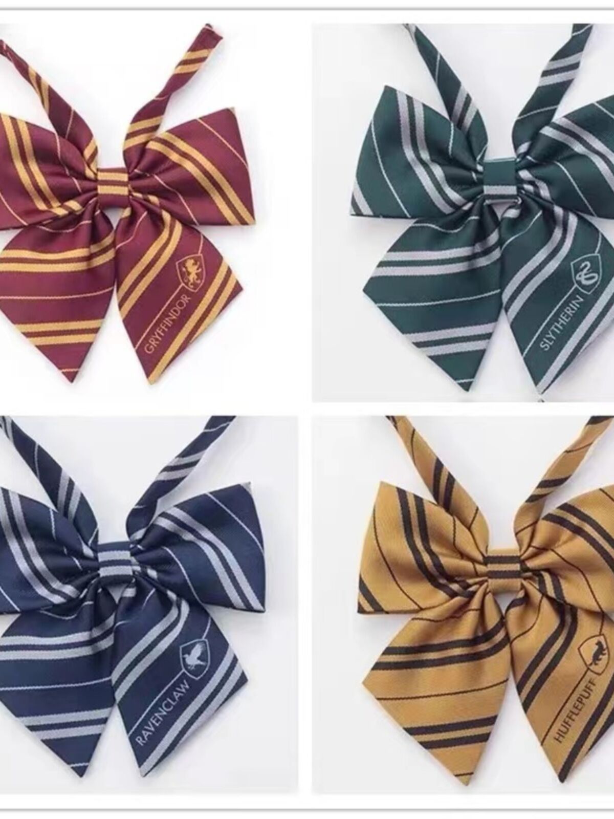 Áo Harry Potter được cấp phép cuối tuần Kanko Cà vạt sọc JK Bowtie có lớp lót Bao bì hộp quà tặng Po