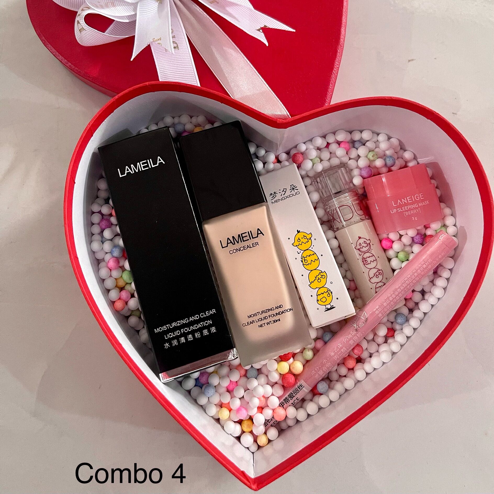 Combo quà tặng hộp tim 4 món siêu xinh