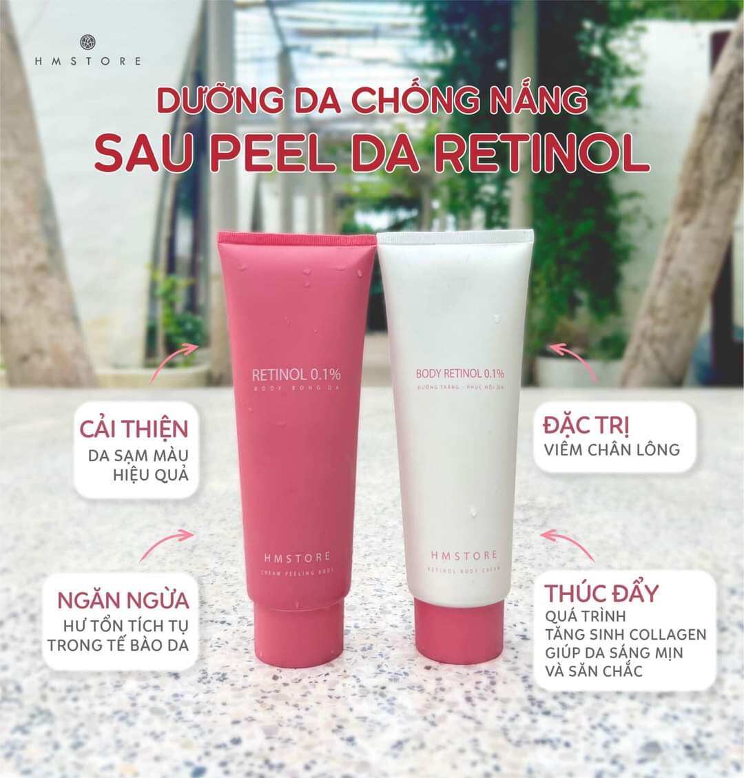 COMBO KEM BODY PEELING HM STORE ( BODY BONG GIÚP THAY DA SINH HỌC)