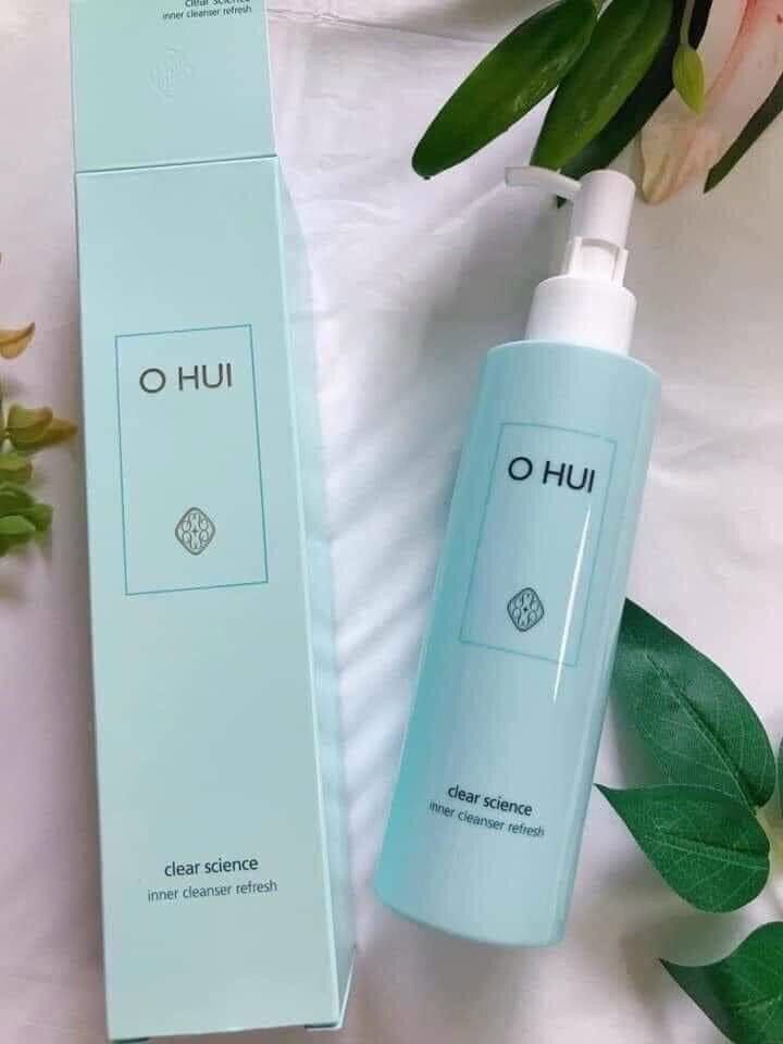 Dung dịch vệ sinh phụ nữ cao cấp ohui clear science inner cleanser refresh, 200ml