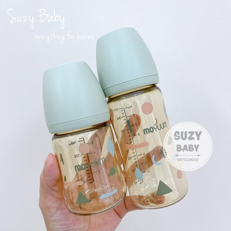 Bình sữa moyuum hoạ tiết phiên bản limited hàn quốc