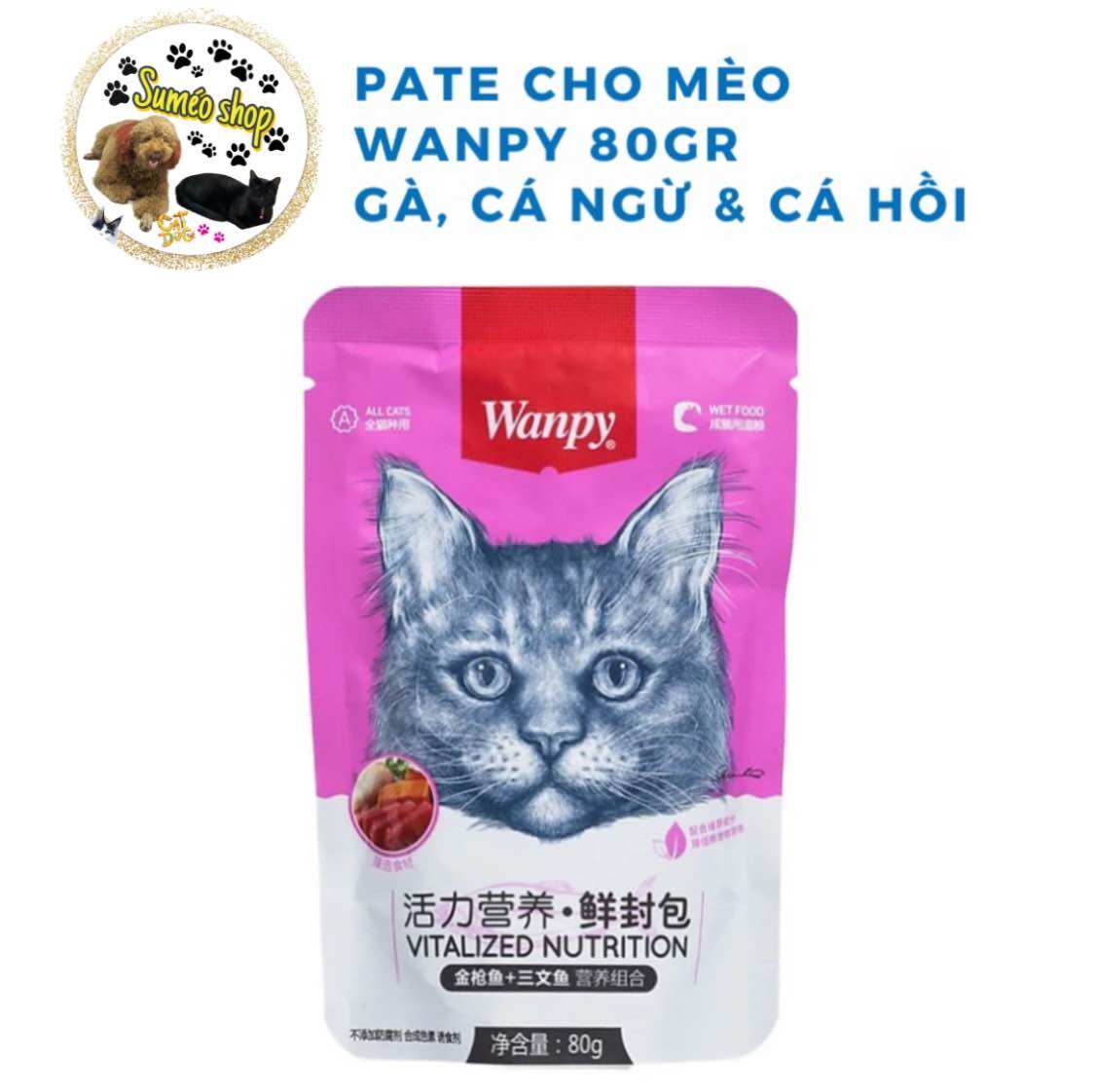 Pate Cho Mèo WANPY 80g - Pate Wanpy 80g