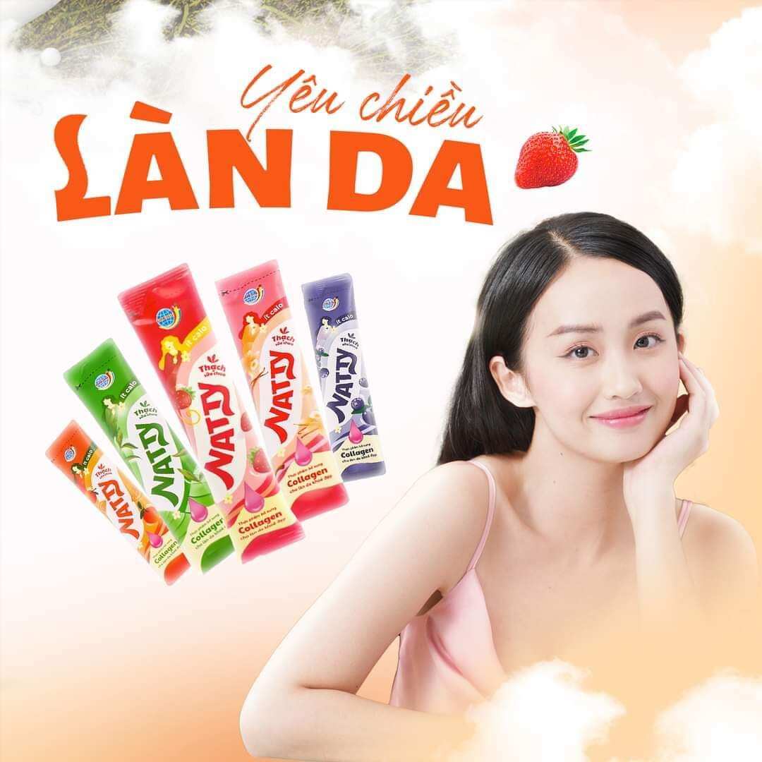 thạch sữa chua long hải Natty collagen(1 gói 500gr)