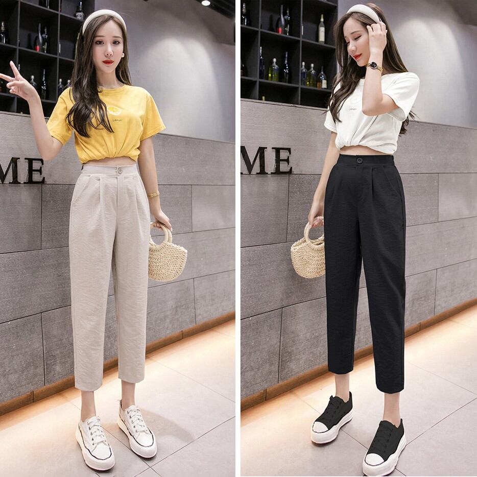 Quần đũi baggy khuy cao cấp lưng chun