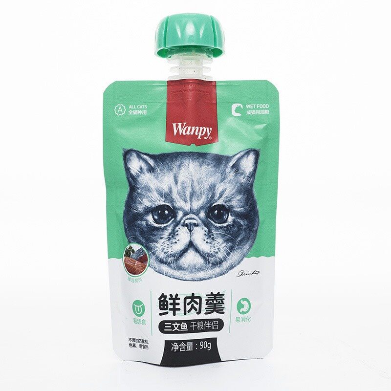 Soup thưởng cho mèo Wanpy nắp vặn gói 90gr