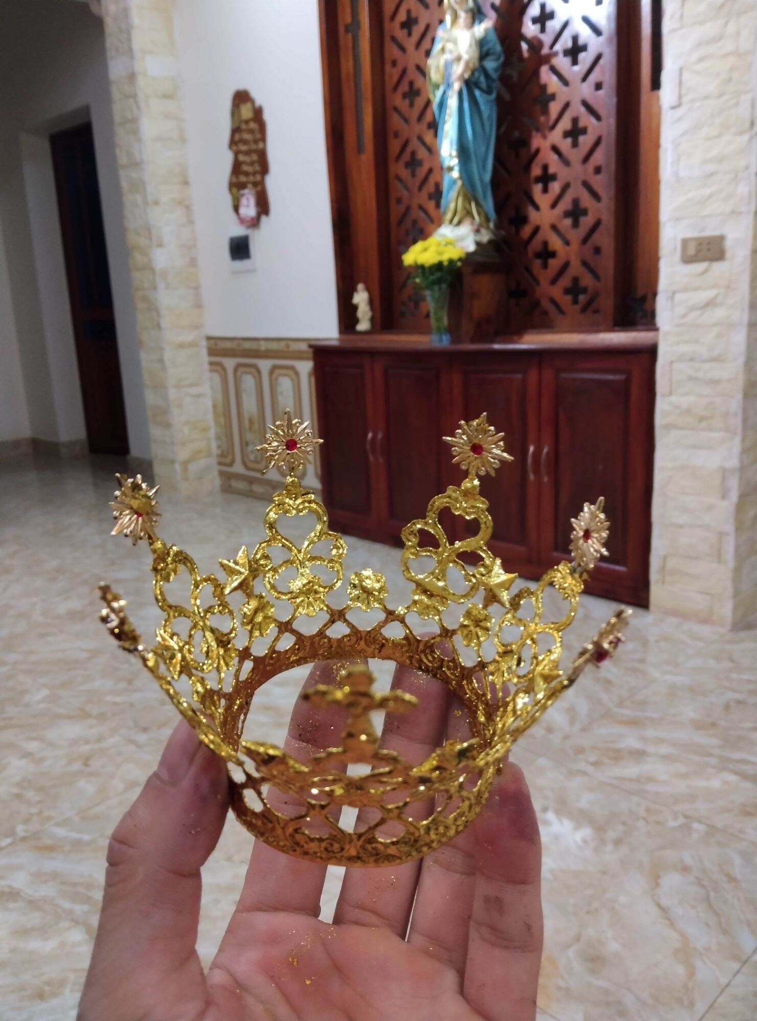 vương miện Đức Mẹ dành cho tượng cao 80 cm