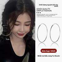 DAISY DREAM | Bông Tai Hình Tròn Lớn Bạc 925