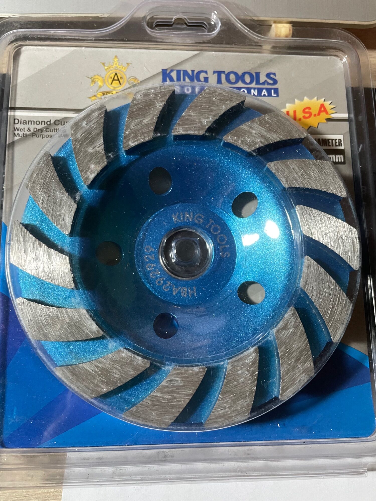 Chén mài (bát mài ) bê tông king tools 125mm
