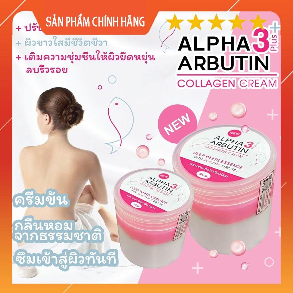 Kem body kích trắng da alpha butin thái lan