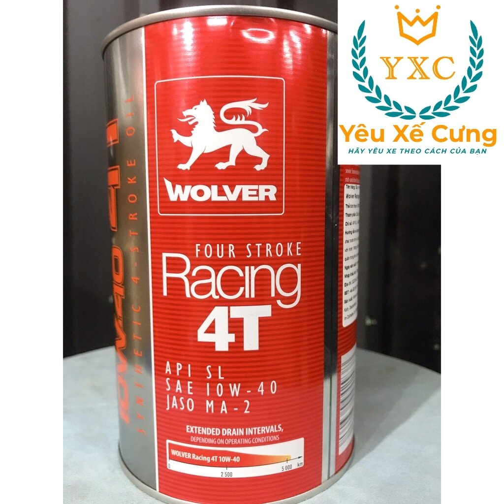 Dầu nhớt WOLVER RACING 4T 10W40 Nhập Khẩu từ Đức