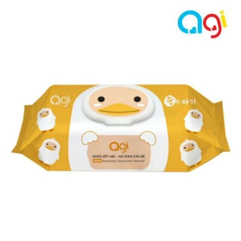 Khăn ướt AGI không mùi loại 100 miếng