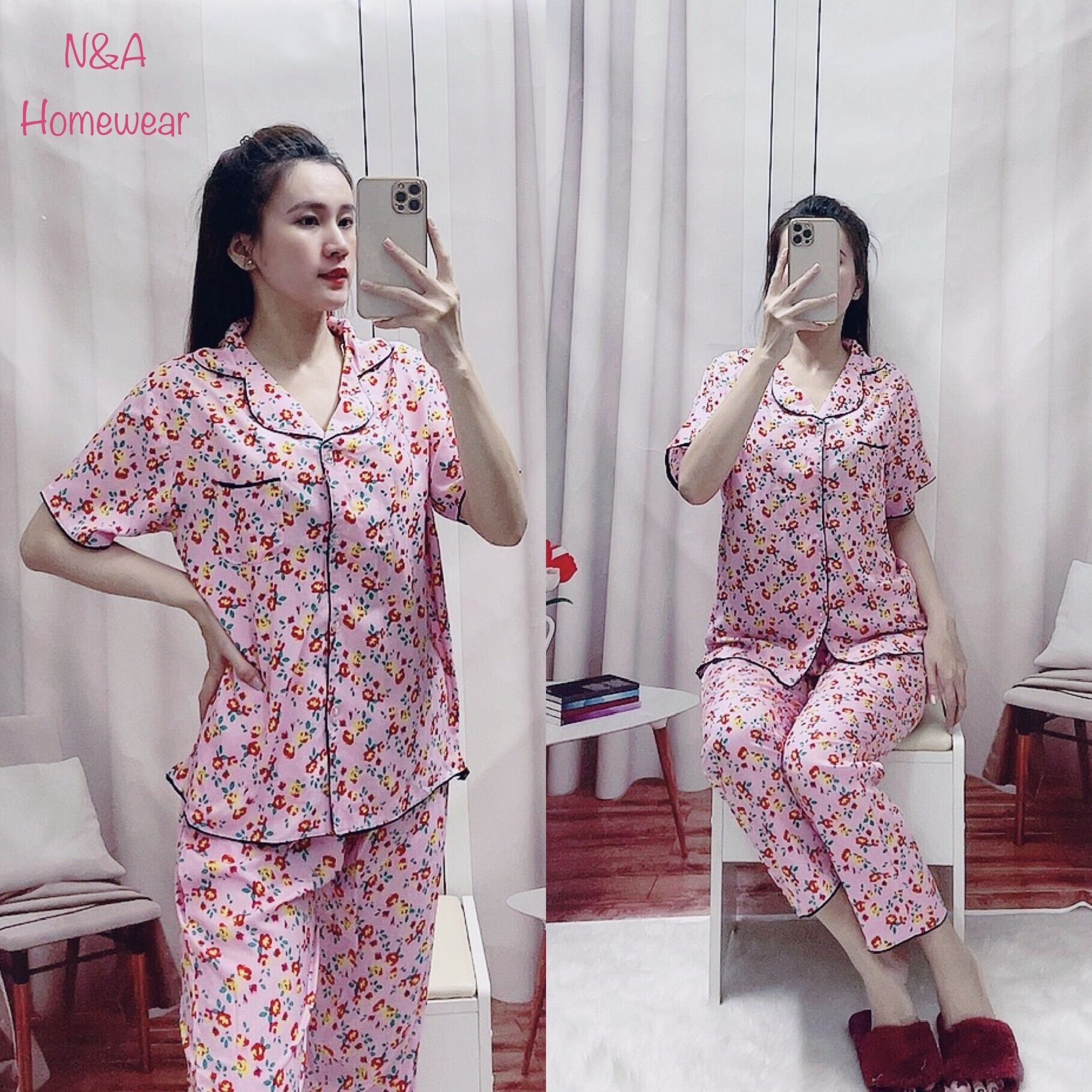 ????bộ dài pijama tole lanh xuất khẩu mới về nhiều màu xinh quá cả nhà ơi????