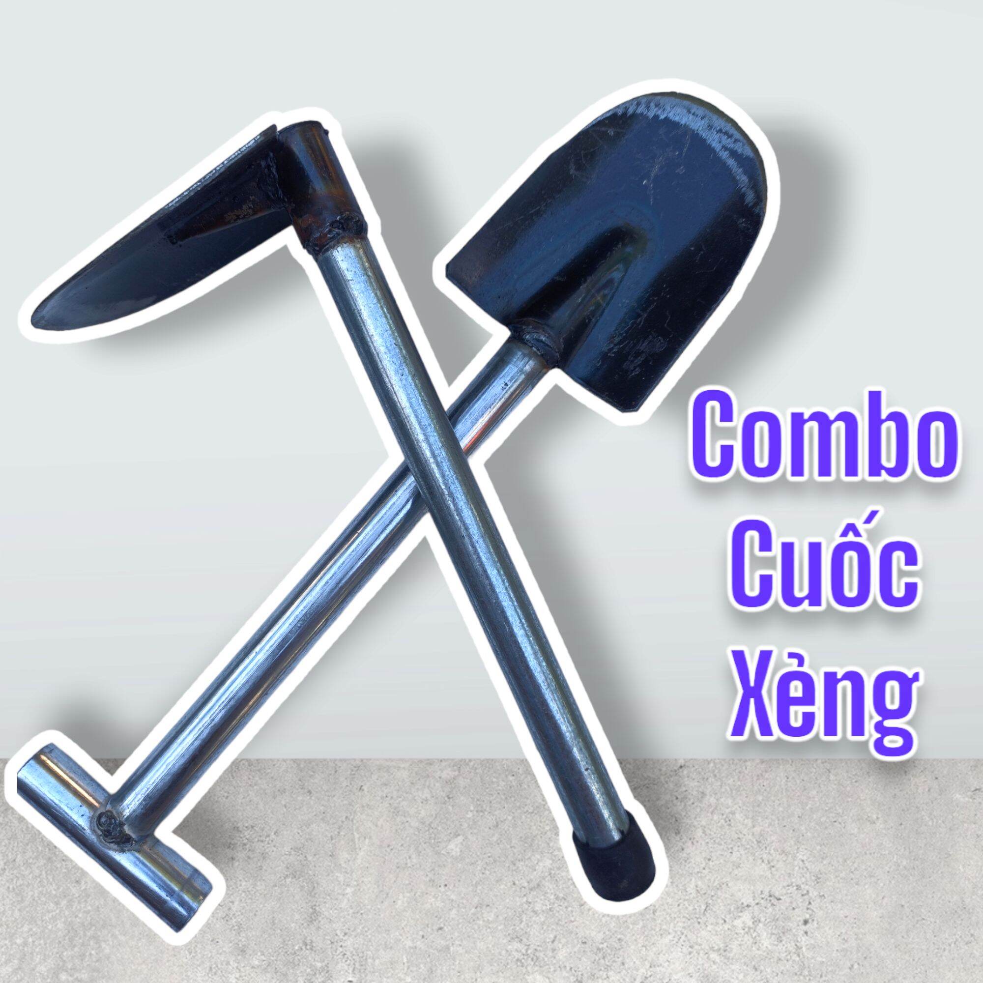 Cuốc nhỏ làm vườn xới cỏ dài 40cm