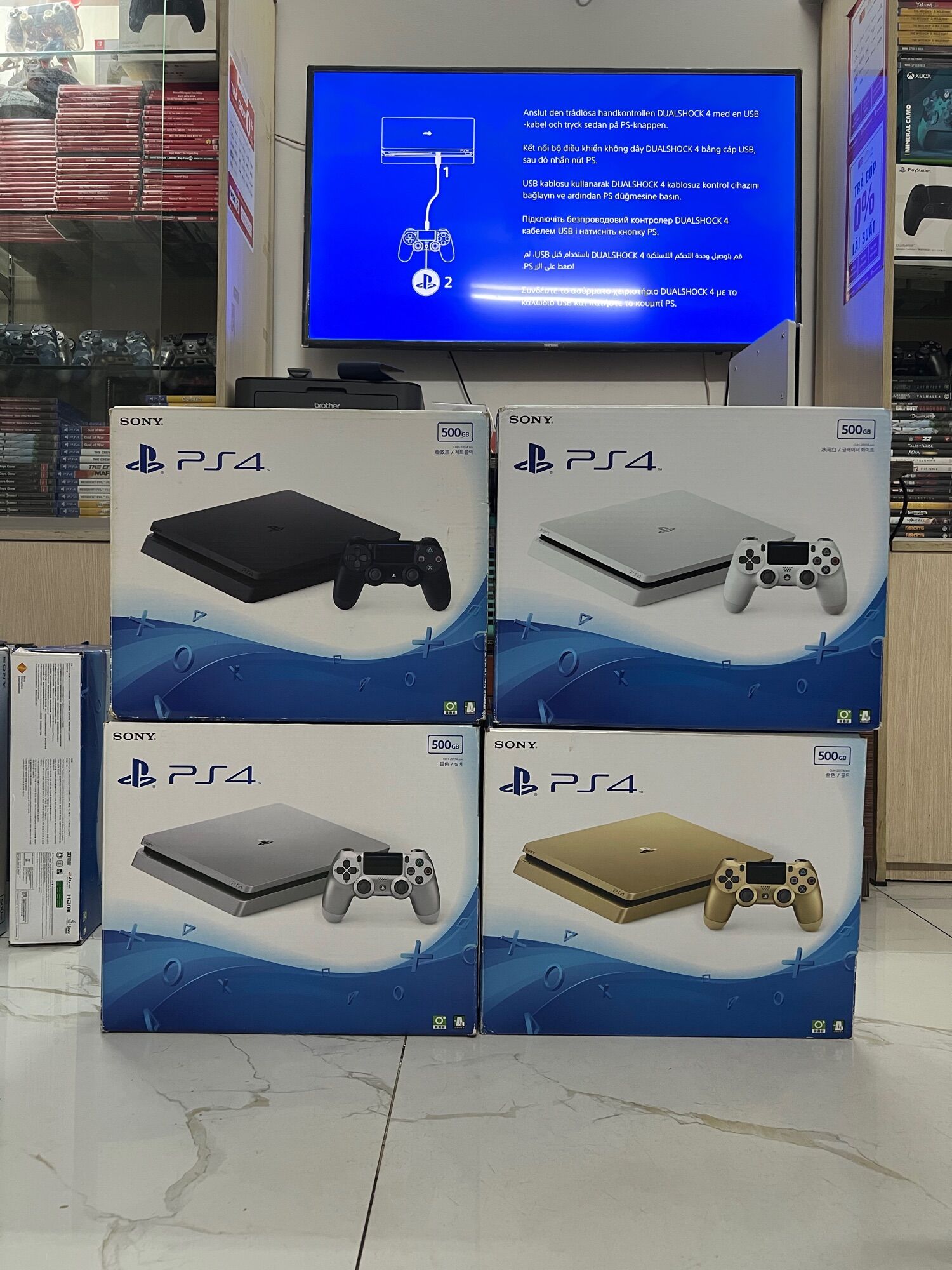 Máy chơi game PS4 Slim 500GB / 1TB 2ND
