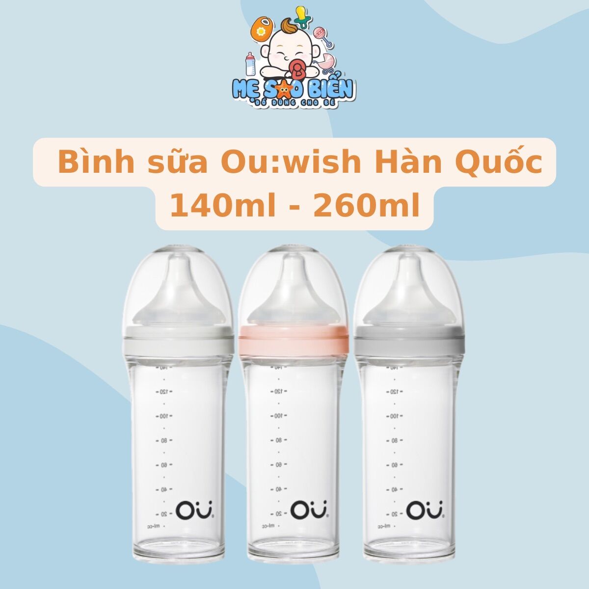 Bình và núm ty Ou: wish Hàn Quốc