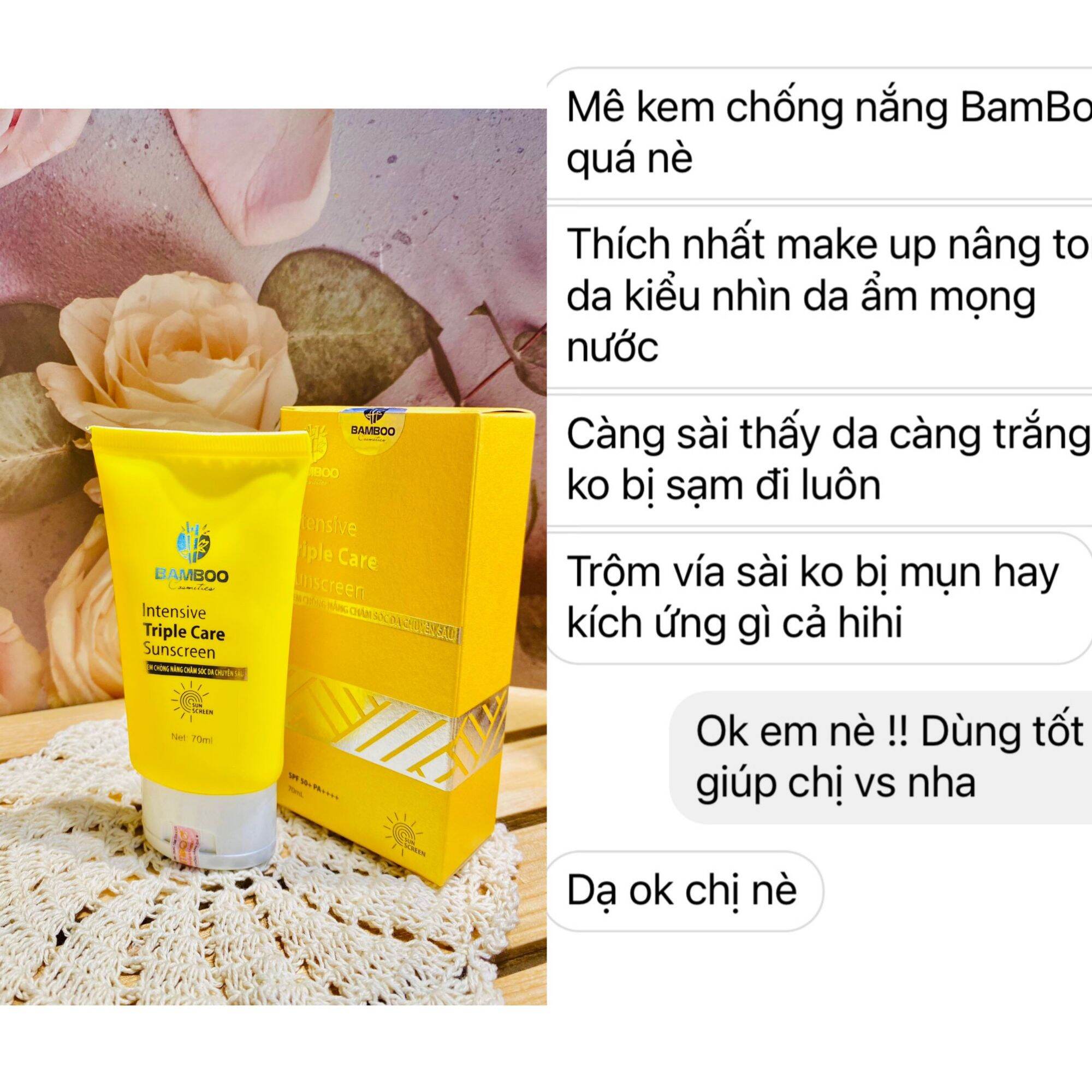 SỈ 5 CHAI KEM CHỐNG NẮNG BAMBOO