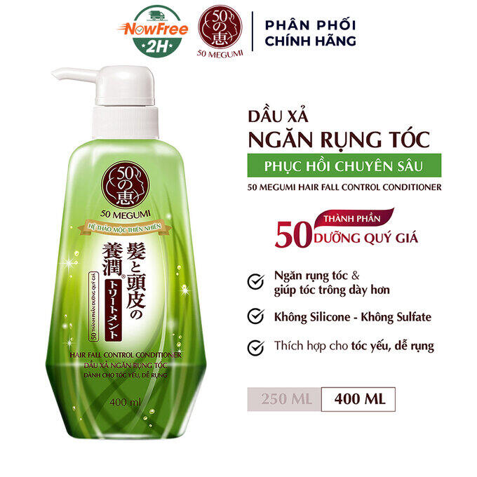 Dầu xả 50 megumi ngăn ngừa rụng tóc cho tóc yếu 400ml