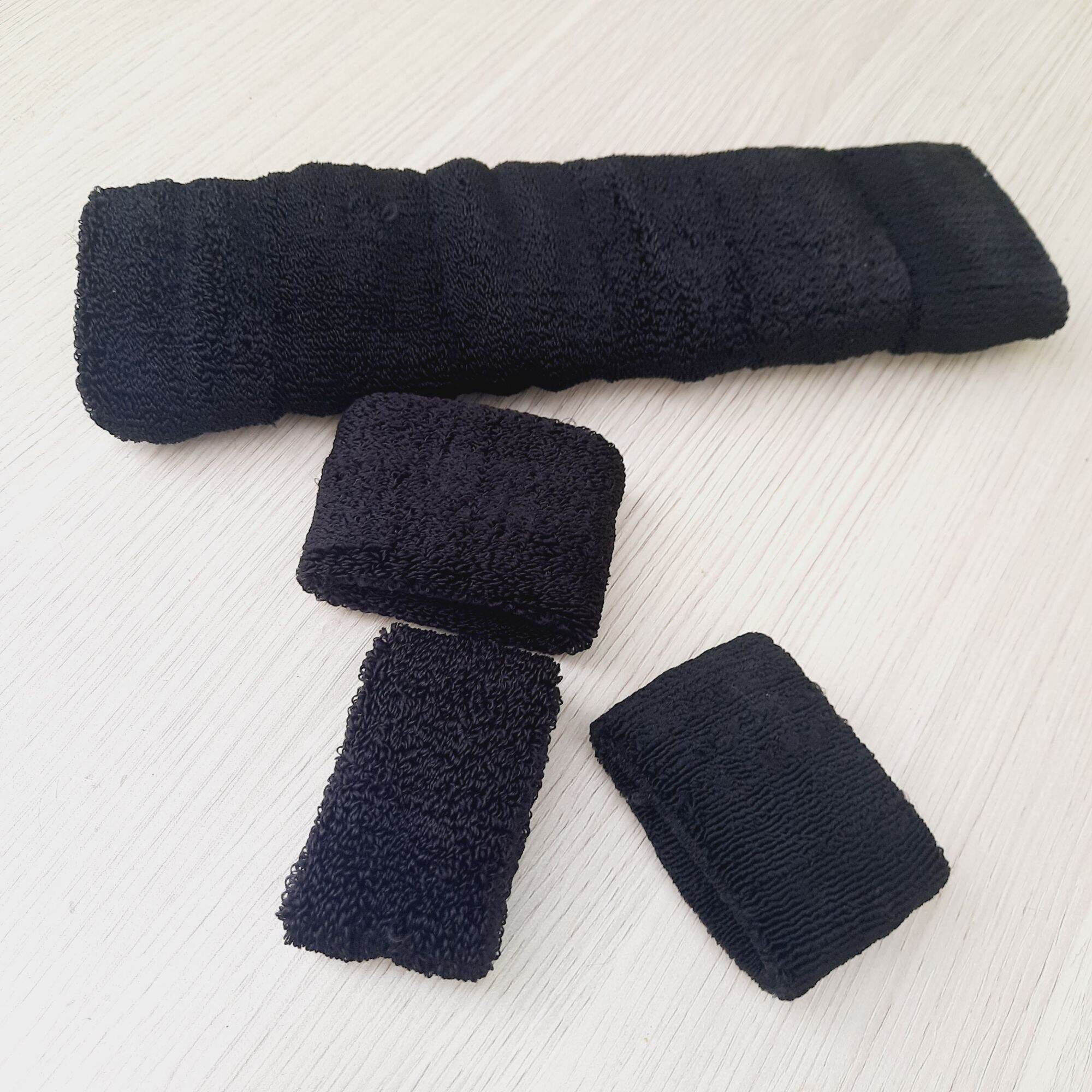 Túi 3 Len cột tóc màu đen (4-4.5cm)