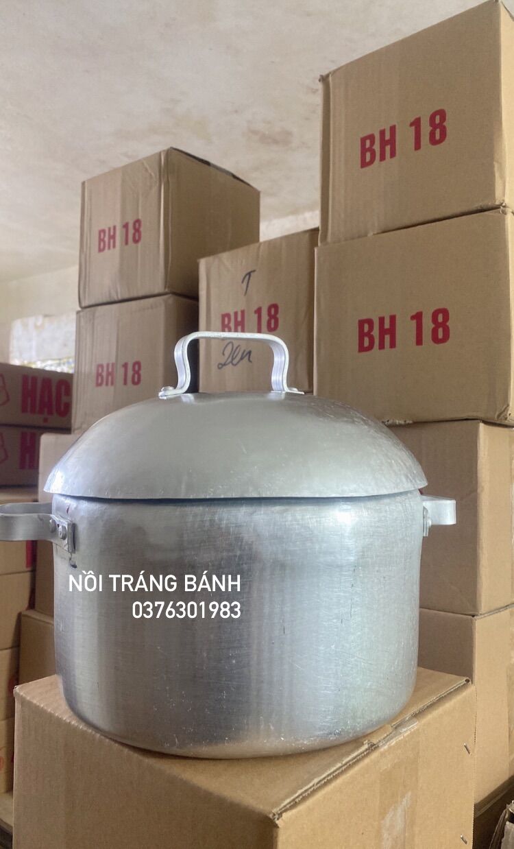 Nồi Tráng Bánh cuốn, bánh ướt bằng Nhôm 22cm, 26cm