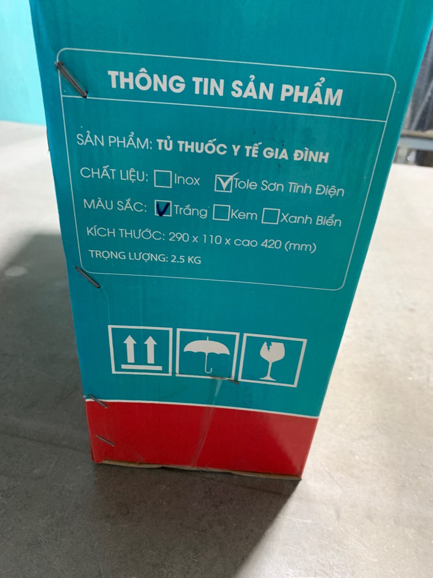 Tủ y tế, tủ thuốc gia đình sơn tĩnh điện