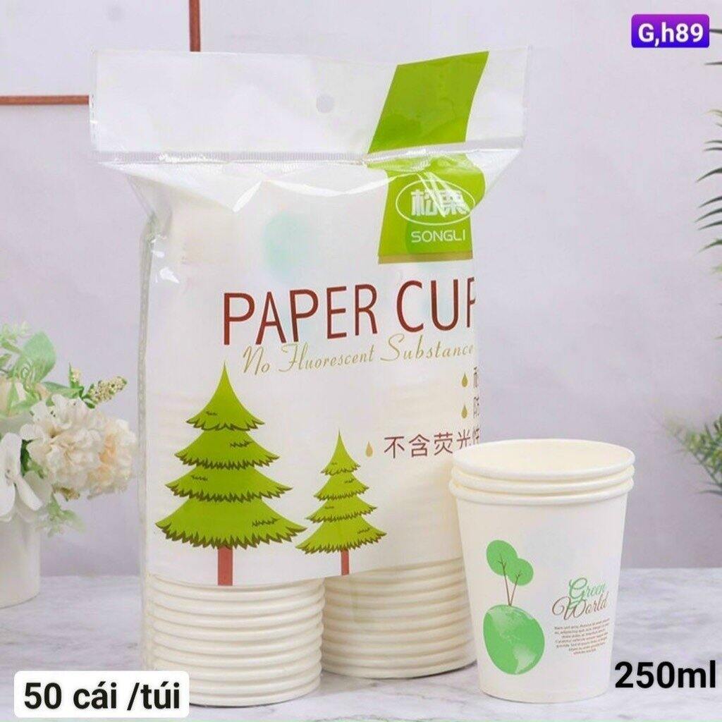 SET 50 CHIẾC CỐC GIẤY 250ml