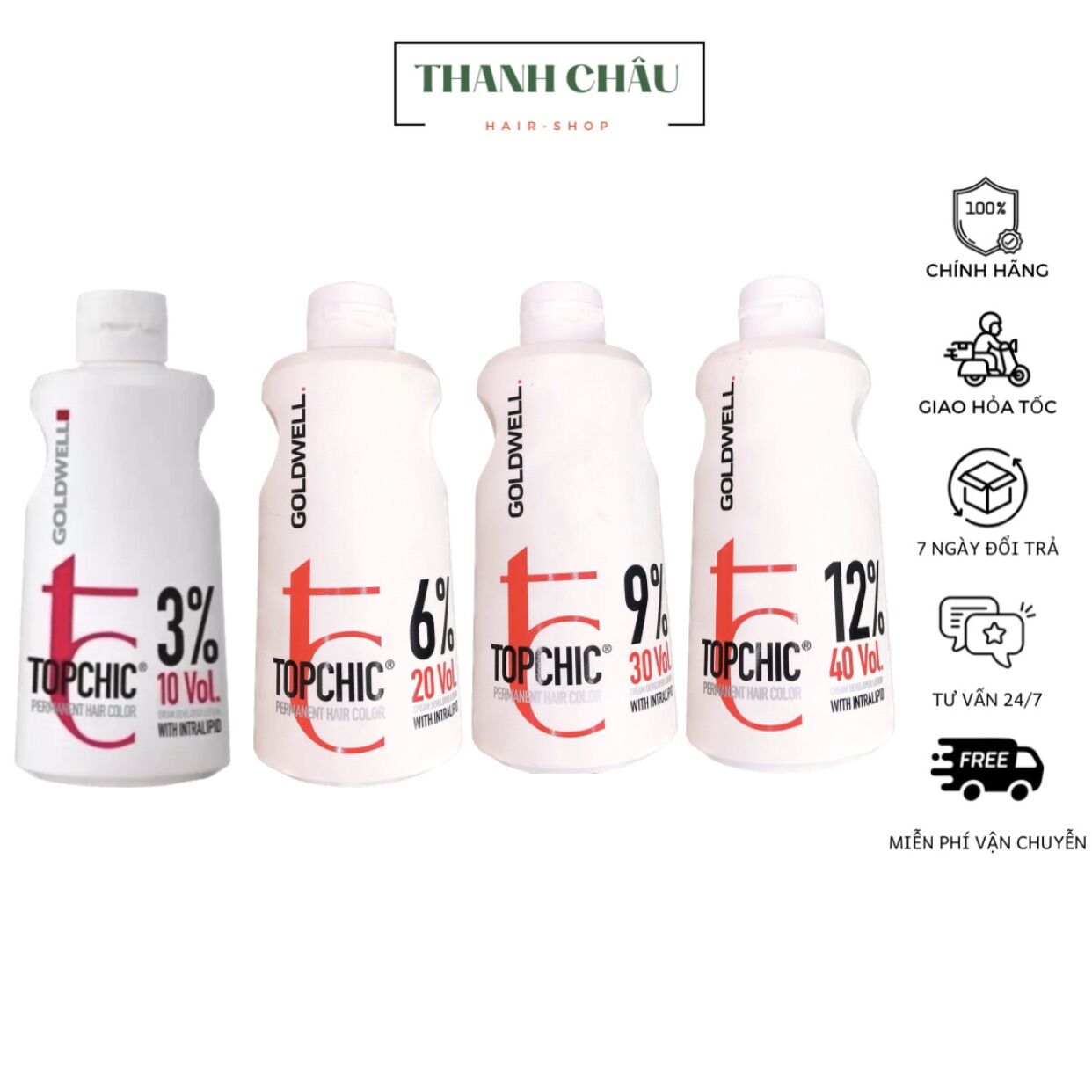 Oxy trợ nhuộm Goldwell 1000ml (ĐỨC) - Chai