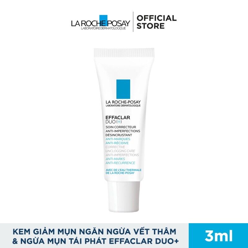 Duo+Kem chấm mụn, ngừa thâm, dưỡng da La Roche Posay Effaclar Duo+ 3ml