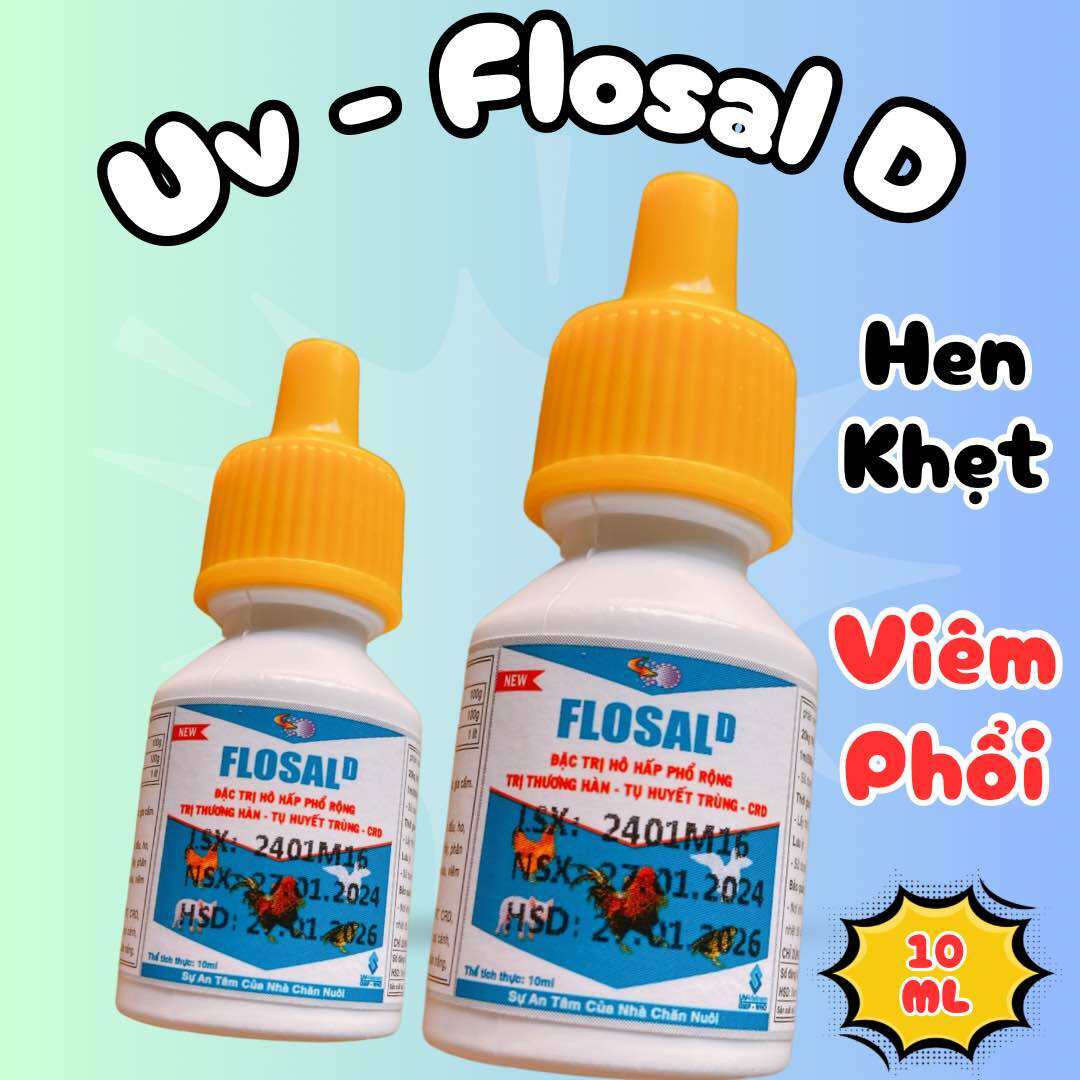 Flosal d lọ 10ml cho gà, khò khè, sổ mũi