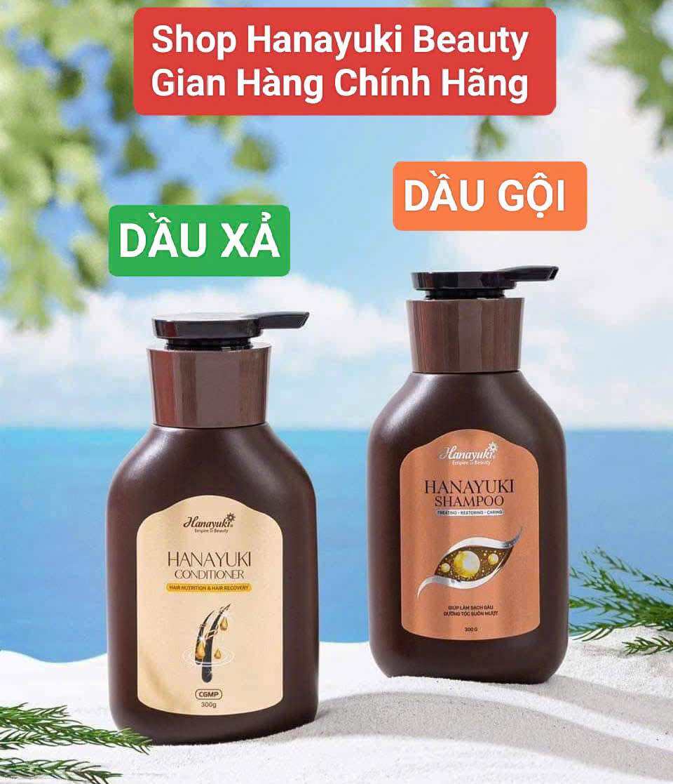 [Chính hãng Hanayuki-Date 2027] COMBO DẦU GỘI VÀ DẦU XẢ HANAYUKI