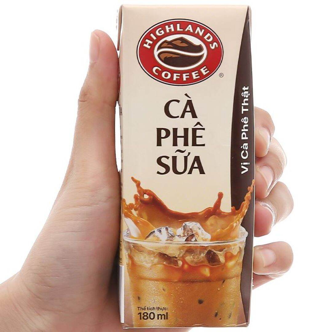 Thùng 48 hộp Cà phê sữa Highlands Coffee 180ml / hộp (48 hộp x 180ml)