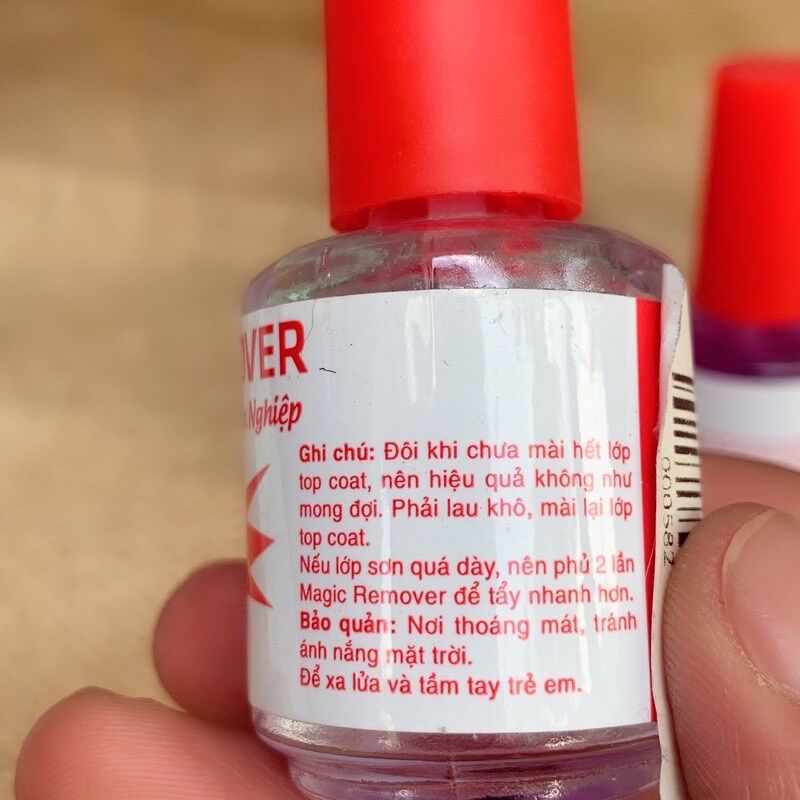 phá gel Magic remover chai đỏ,phá gel,phá bột chỉ 5p là bung